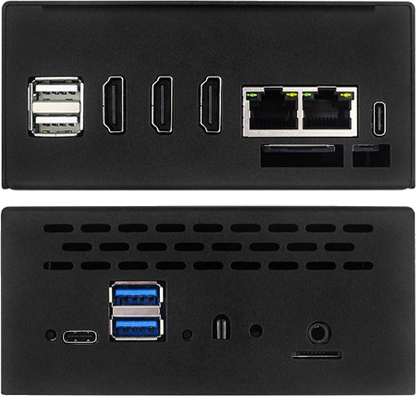 Các cổng kết nối USB, HDMI, LAN, Type-C của MagicBox